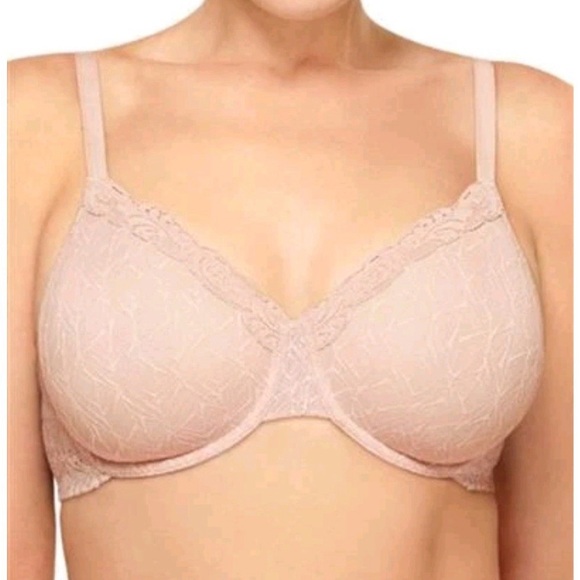 Wacoal Other - Wacoal 38C Elegant Lace Women's Bra in Cream 855295 Vivid Encounter Underwire
